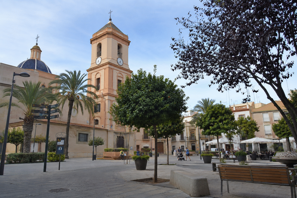 Vue de Moncada près de Valence en Espagne pour un projet immobilier