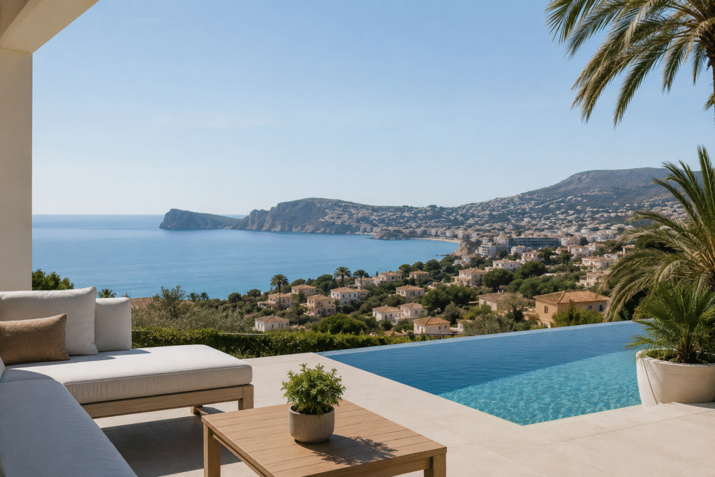 Villa avec piscine à débordement et vue mer sur la côte valencienne — Jávea Espagne