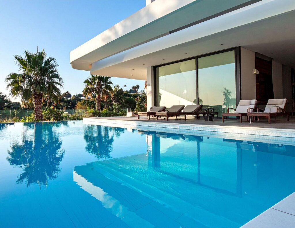 Vue aérienne d'une villa avec piscine à Bétera — estimation immobilière 2026